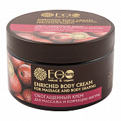 Enriched body cream for massage and body shaping 
